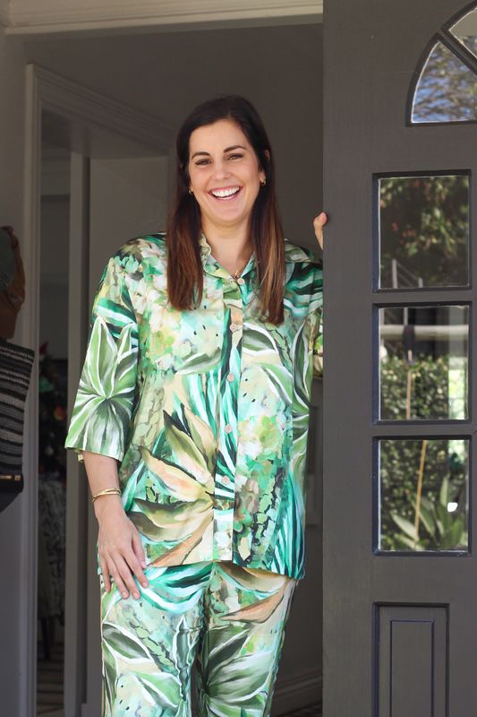 GREEN SET - RAYON SATIN