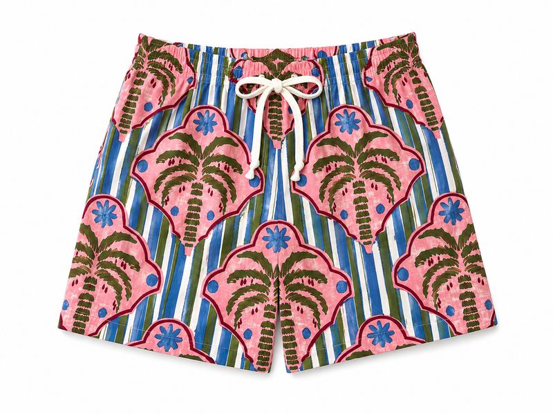 PINK PALM BOXERS - INDIAN COTTON