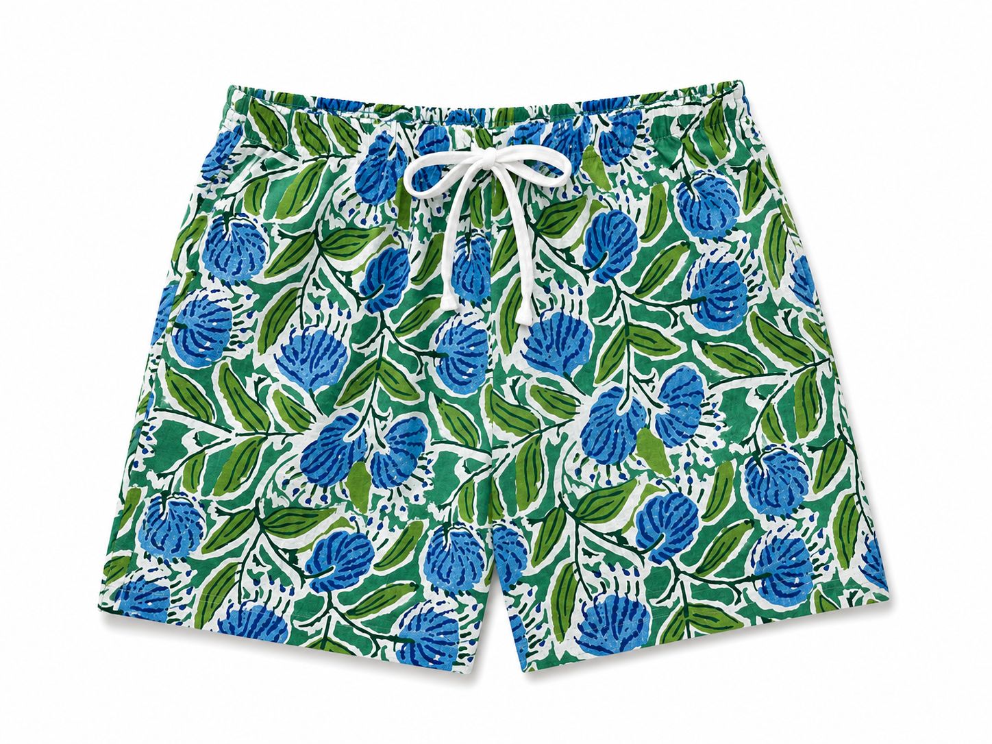 BLUE/GREEN BOXERS - INDIAN COTTON