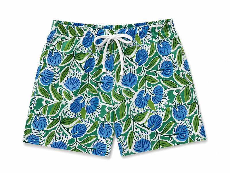 BLUE/GREEN BOXERS - INDIAN COTTON