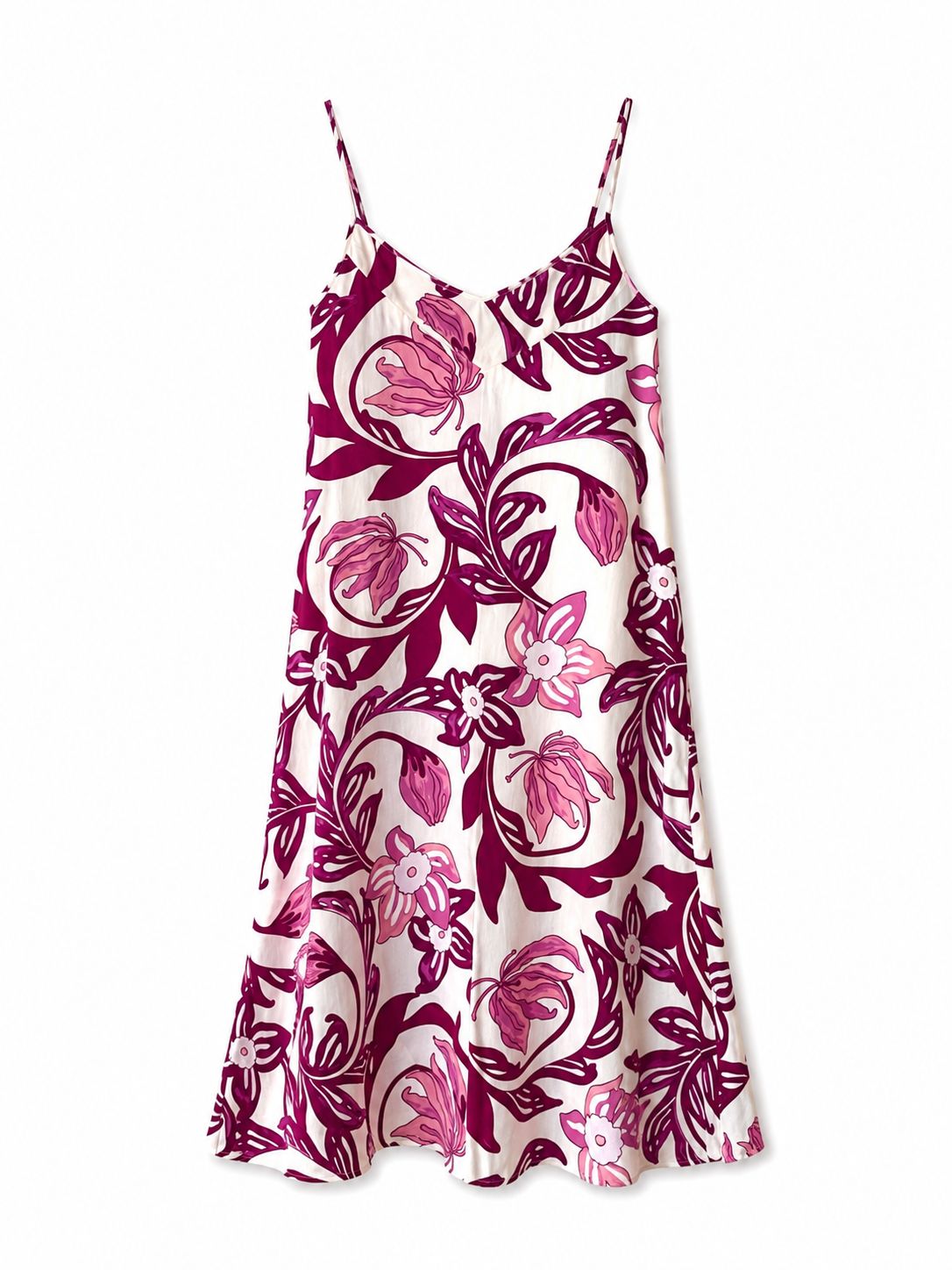 PINK STRAPPY NIGHTIE - RAYON