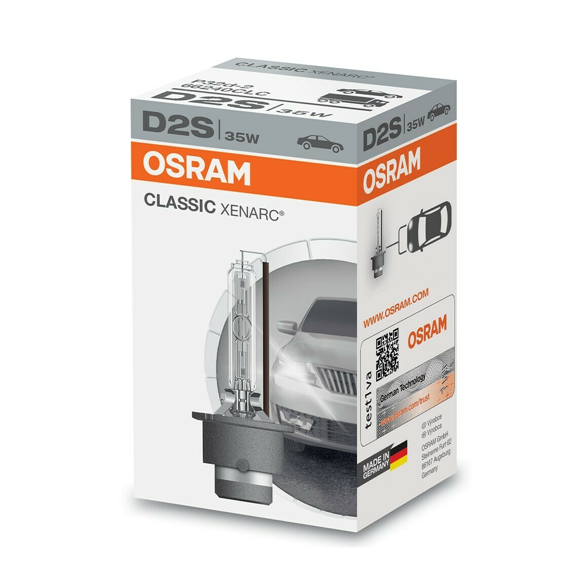 1 Ampoule xénon OSRAM D2S Xenarc CLASSIC 66240CLC