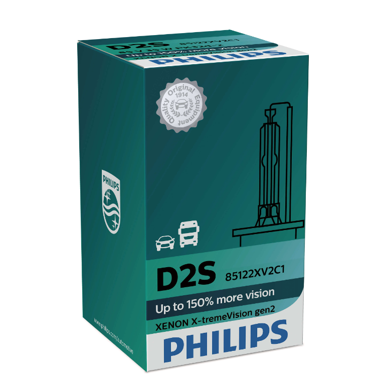 1 Ampoule xénon PHILIPS D2S 85122XV2 X-treme Vision gen2