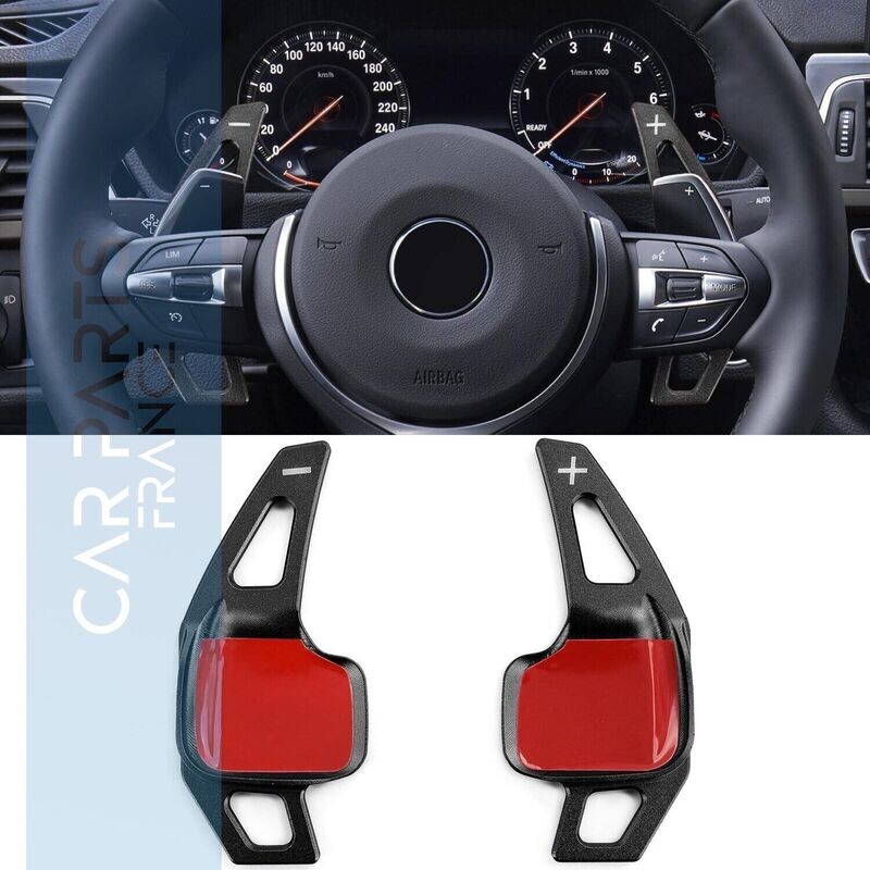 Extension de palette de changement de vitesse en aluminium noir pour BMW Série 1 F20 F21 Série 2 F22 F23 F45