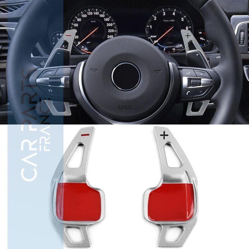 Extension de palette de changement de vitesse en aluminium argenté pour BMW Série 1 F20 F21 Série 2 F22 F23 F45