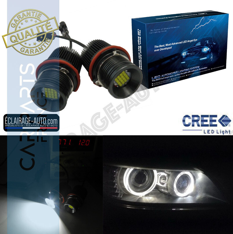 Angel Eyes Haute Game à leds blanc pour BMW Série 1 5 6 7 X3 X5  - 
 1400LM