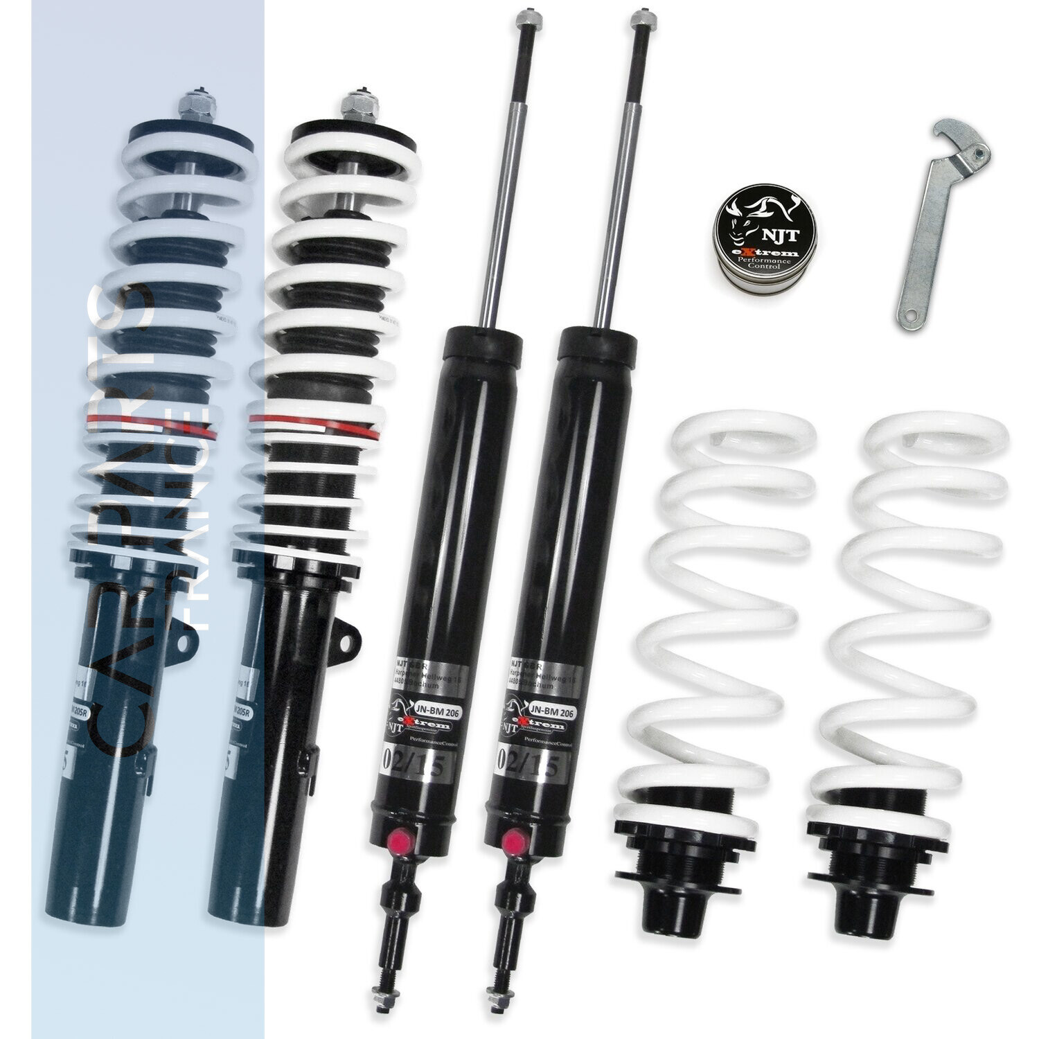 Combinés filetés / Coilovers NJT eXtrem pour BMW Série 1 E87 2004 - 2007