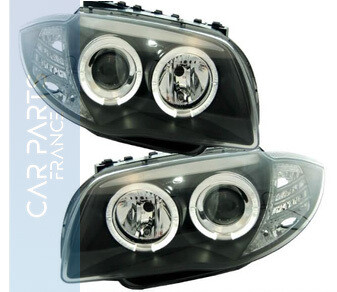 Paire de phares Angel Eyes look Pack M Performance pour BMW E81 E87 2004 - 2011