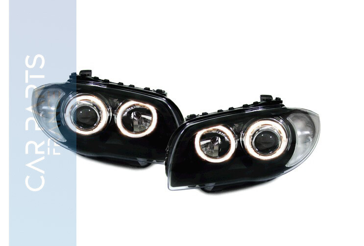 Paire de phares Angel Eyes avant pour BMW Série 1 E81 E82 E87 E88 à partir de 2004
