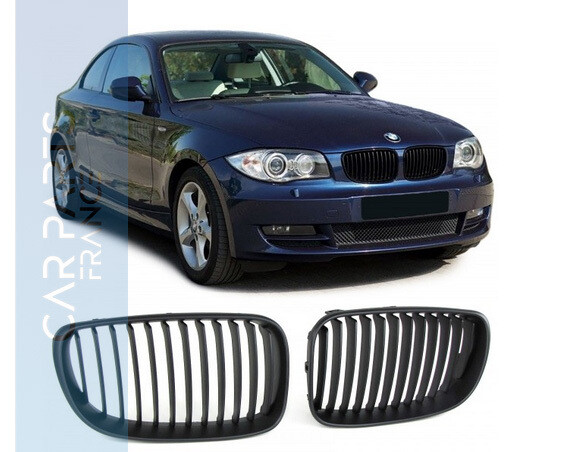 Calandre / Grille Sport pour BMW Série 1 E81 E82 E87 E88 noir mat