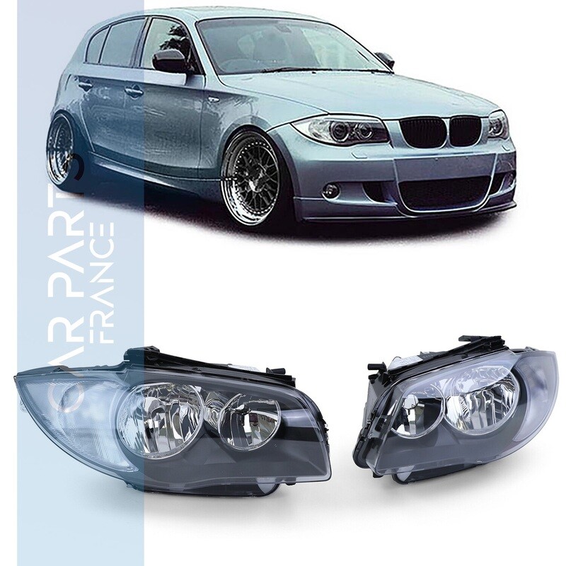 Paire de phares avant pour BMW E81 E82 E87 E88 à partir de 2004