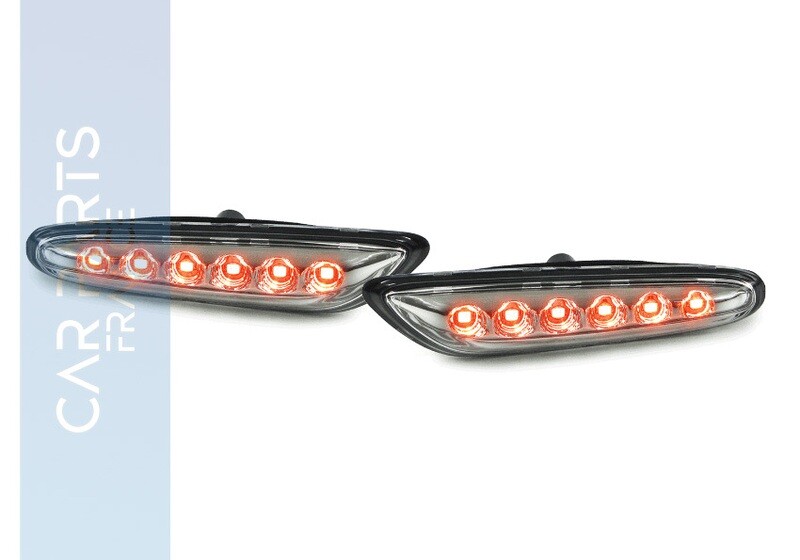 Paire de clignotants latéraux à LED pour Bmw Série 1 + Série 3 + X1