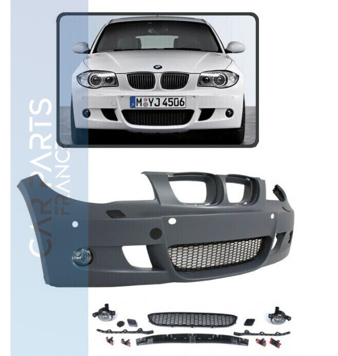 Pare- choc avant Pack M pour BMW Série 1 E81 et E87 de 2004 à 2011 + Antibrouillards
