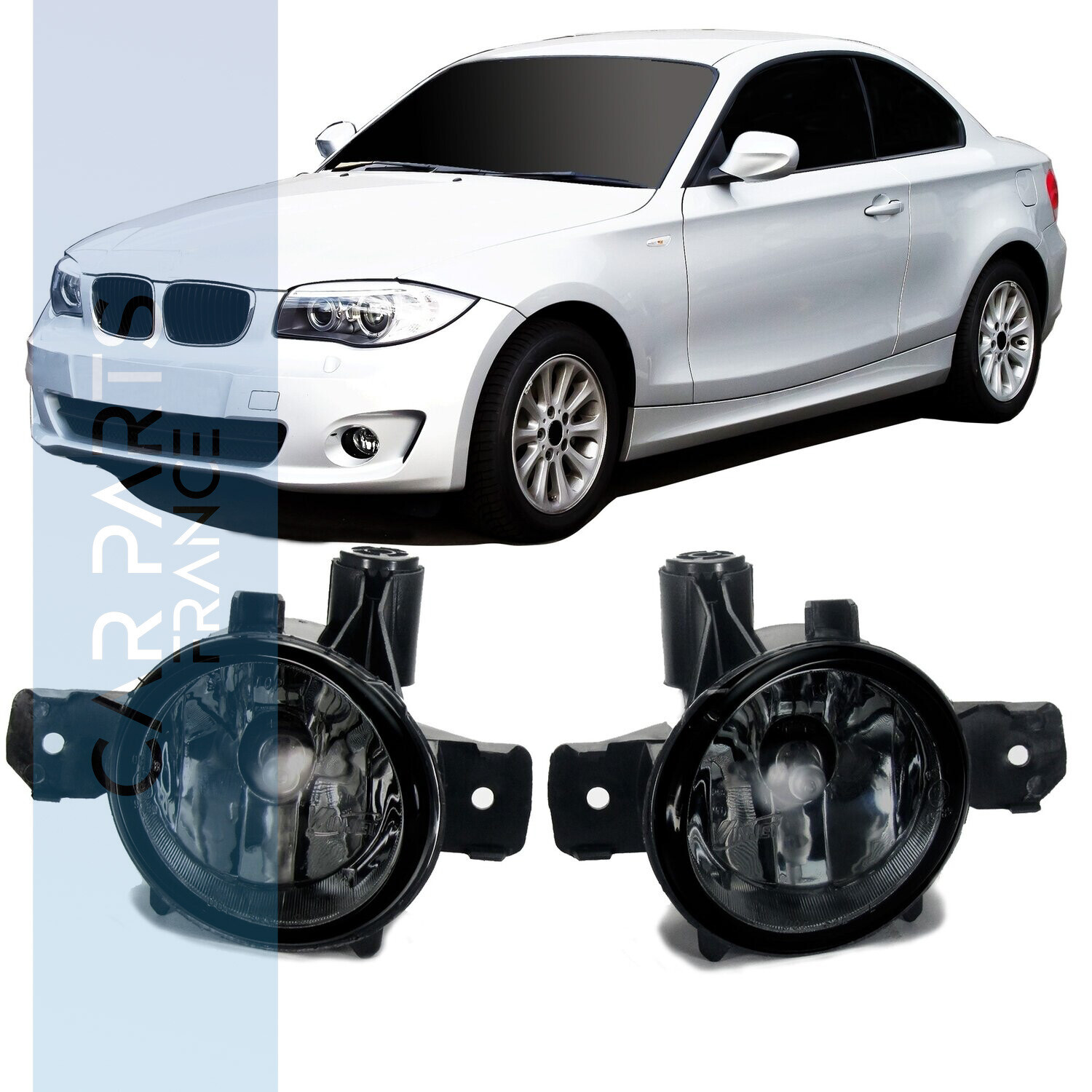 Paire de feux antibrouillards Look Pack M Performance pour BMW Série 1 E81, E82, E87, E88, X1 E84, X3 E83 et X5 E70