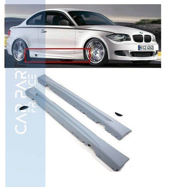 2 Bas de caisse en ABS M Performance pour BMW Série 1 E81 E82 E88 / 2 Portes de 2004 à 2011