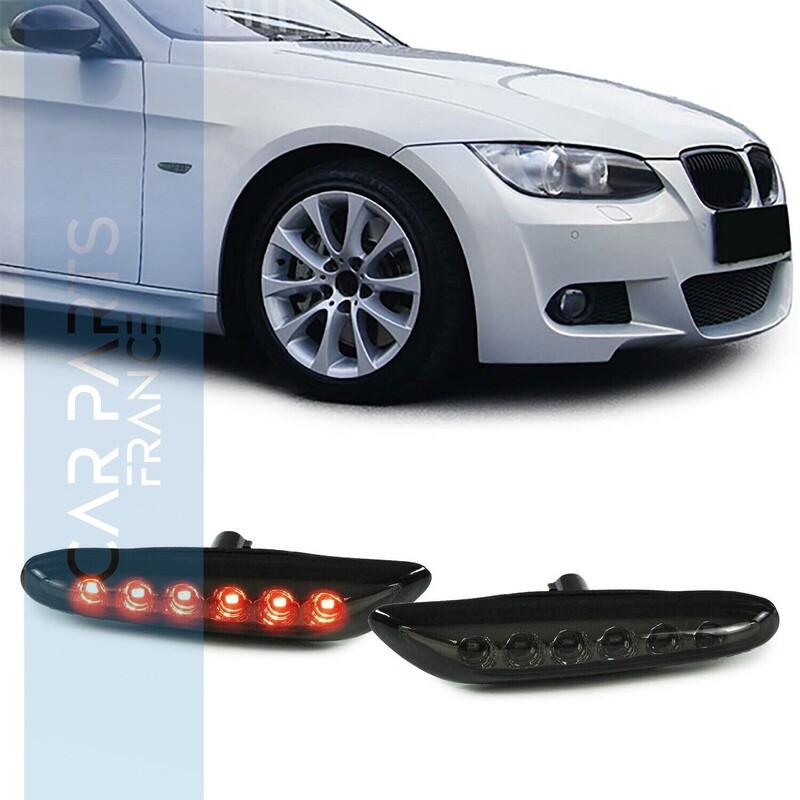Paire de clignotants latéraux à LED pour Bmw Série 1 + Série 3 + X1