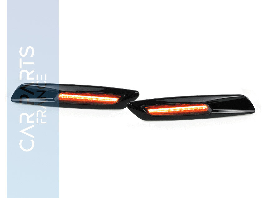 Paire de clignotants latéraux dynamiques à LED pour Bmw Série 1 + Série 3 + Série 5