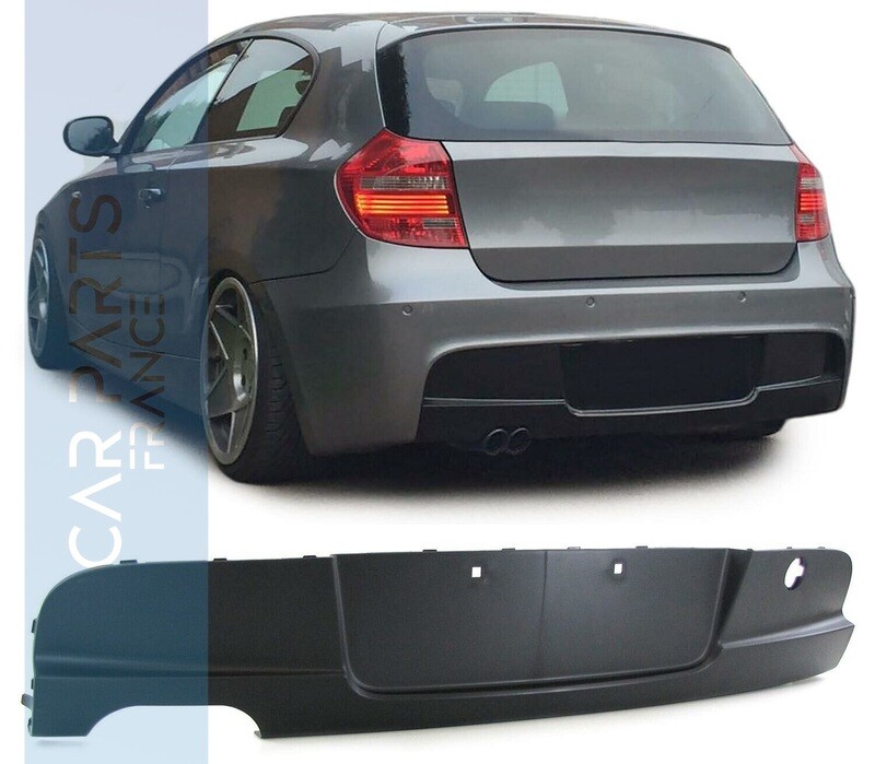 Diffuseur de Pare-choc arrière en ABS pour BMW Série 1 E81 E87 look Pack M Motorsport / Performance