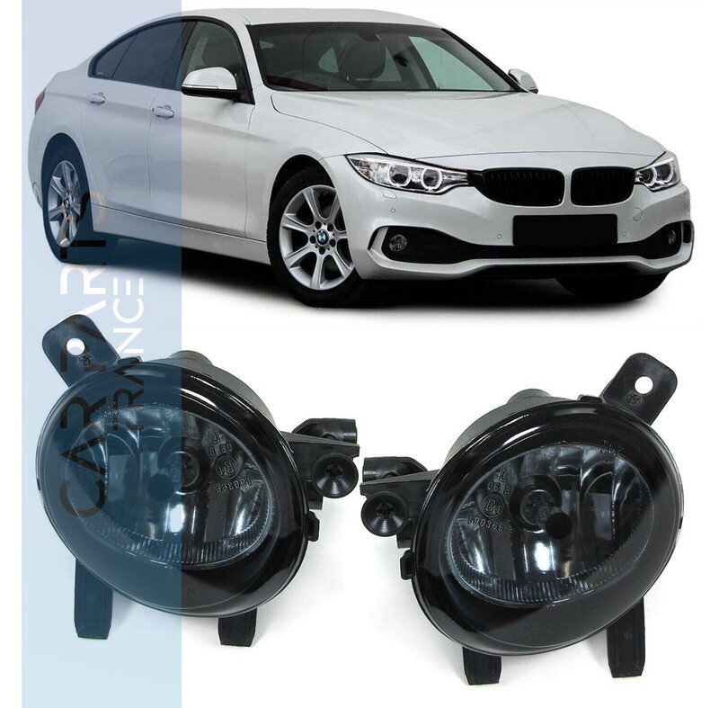Paire de feux antibrouillard noir fumé pour BMW Série 1 / Série 3 / Série 4
