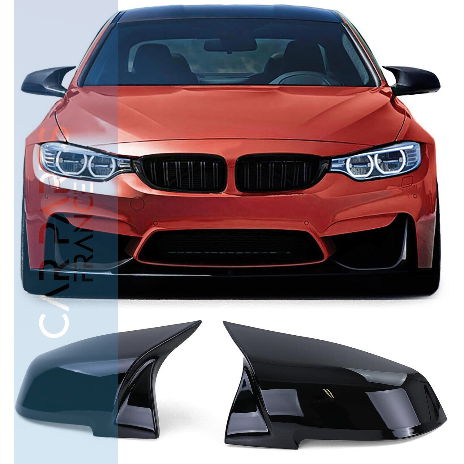 Coques de rétroviseur Performance pour BMW F30 F31 F34 F35 F32 F33 F36 F20 - noir brillant