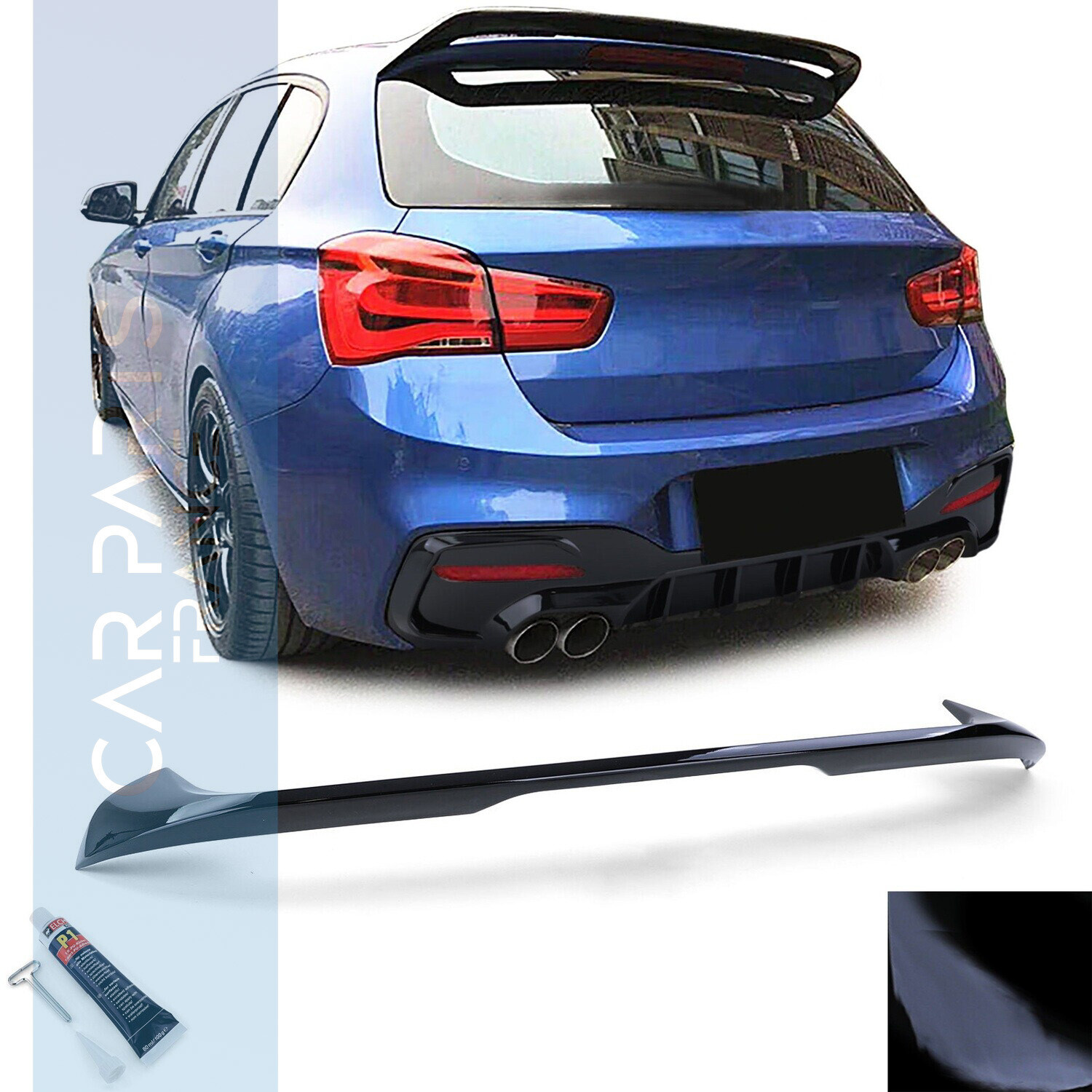 Becquet / Aileron / Lame de coffre look Pack M Performance pour BMW Série 1 F20 F21 à partir de 2015