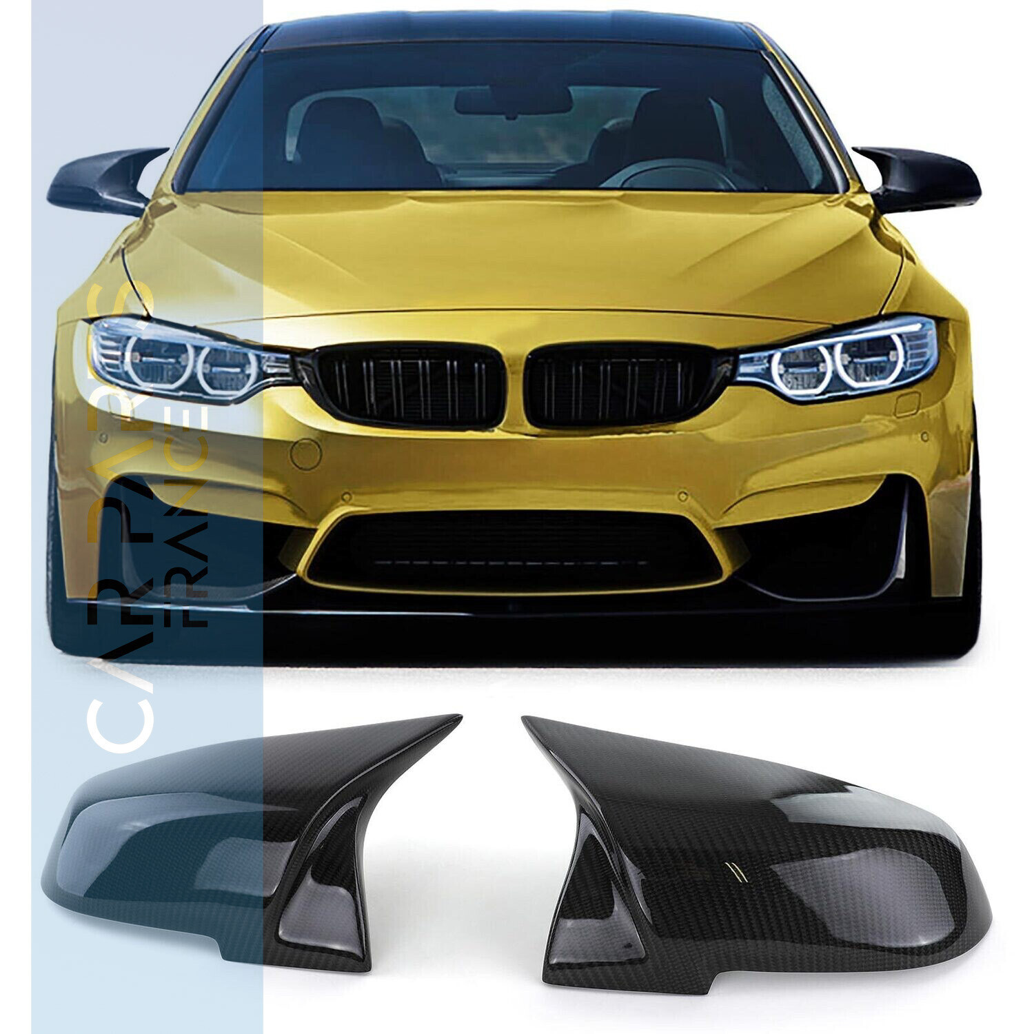 Coques de rétroviseur Performance pour BMW F30 F31 F34 F35 F32 F33 F36 F20 - véritable carbone