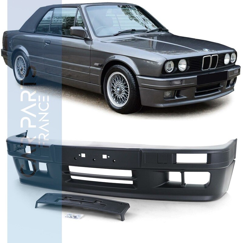 Pare-chocs avant look Pack M pour BMW Série 3 E30 berline  cabriolet touring