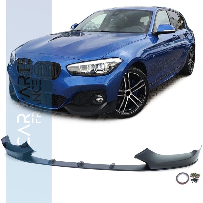 Lame lèvre spoiler noir mat performance pour BMW Série 1 F20 F21 Facelift 2015 - 2019
