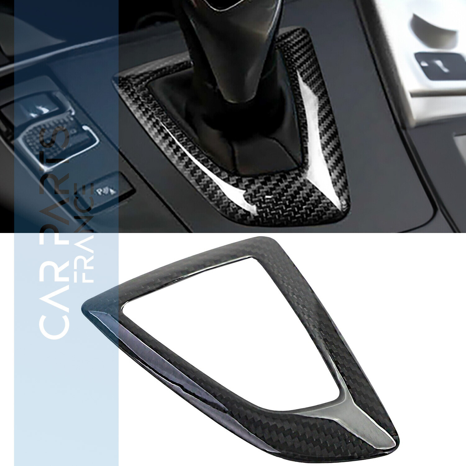 Cache de cadre de changement de vitesse en carbone véritable pour BMW Série 1 F20 F21 2011-2019