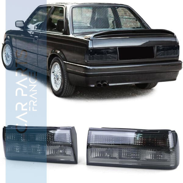 Paire de feux arrière pour BMW Série 3 E30 1987 - 1994  - Noir