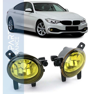 Paire de feux antibrouillard jaune pour BMW Série 1 / Série 3 / Série 4