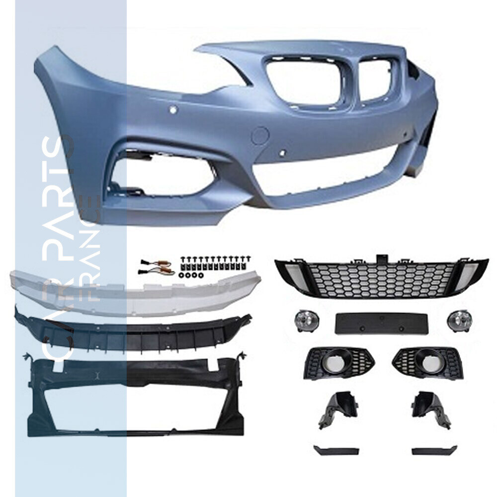 Pare choc avant Look Pack M Performance pour BMW Série 2 F22 F23 2013 - 2017 + Antibrouillards    M-Tech