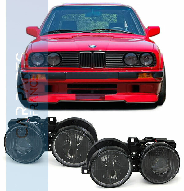 Paire de phares avant pour BMW Série 3 E30 1987 - 1993 - Edition Black