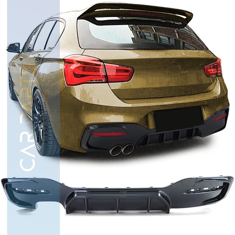 Diffuseur de pare-chocs arrière look Performance pour BMW Série 1 F20 F21 à partir de 2015