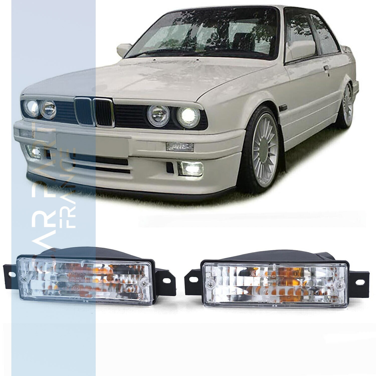 Paire de clignotants pour Bmw Série 3 E30 1987 - 1993