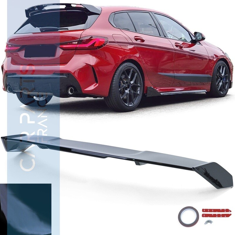 Becquet de toit arrière  look performance noir brillant pour BMW Série 1 F40 à partir de 2019