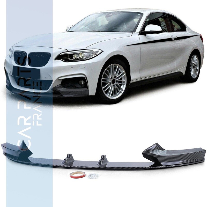 Spoiler / Lame / Diffuseur de pare-chocs avant pour BMW Série 2 Coupé F22 - look carbone