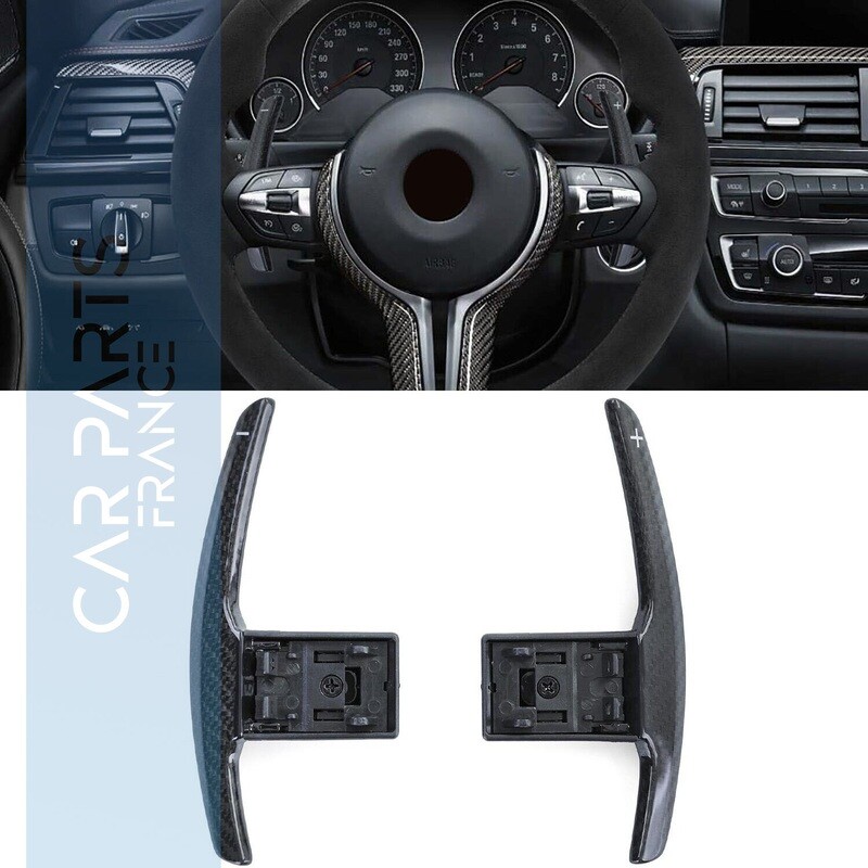 Palettes de changement de vitesse en carbone véritable pour remplacement, adaptées à la BMW Série 1 F20 F21 Série 2 F22 F23