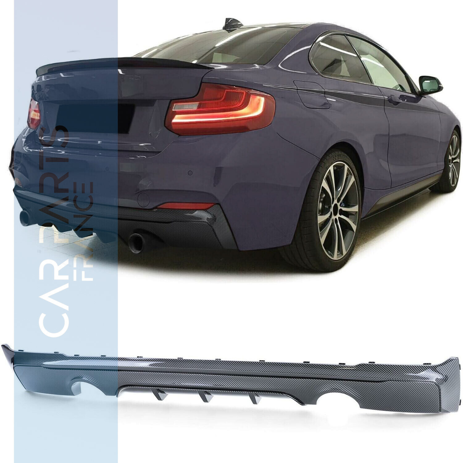 Diffuseur de pare-choc arriére pour BMW Série 2 F22 F23 à partir de 2013