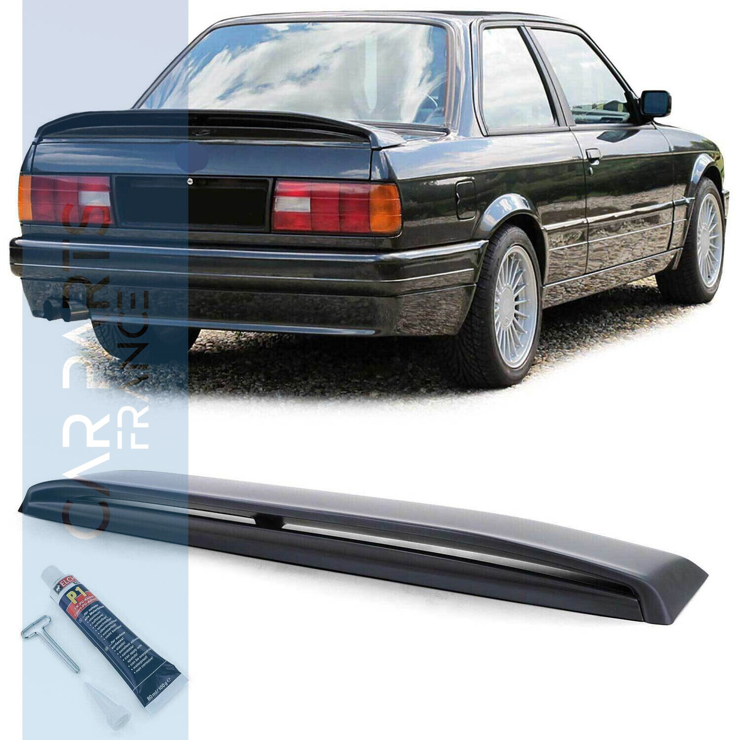Becquet arrière lèvre aileron look Performance pour BMW  E30 berline cabriolet 1982-1993