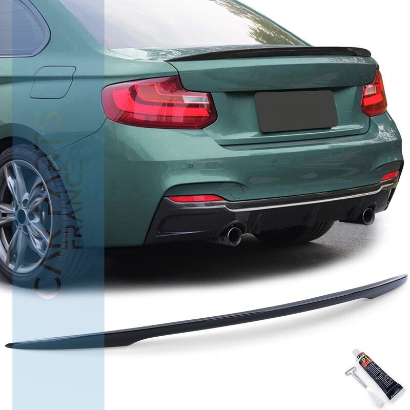 Becquet / Aileron / Lame de coffre look Performance pour BMW Série 2 F22 - noir brillant