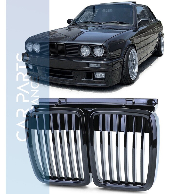 Calandre / Grille pour BMW Série 3 E30 noir brillant