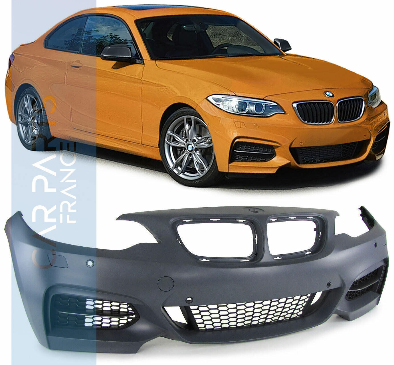Pare-chocs avant pour BMW Série 2 F22 F23 look Pack M Performance