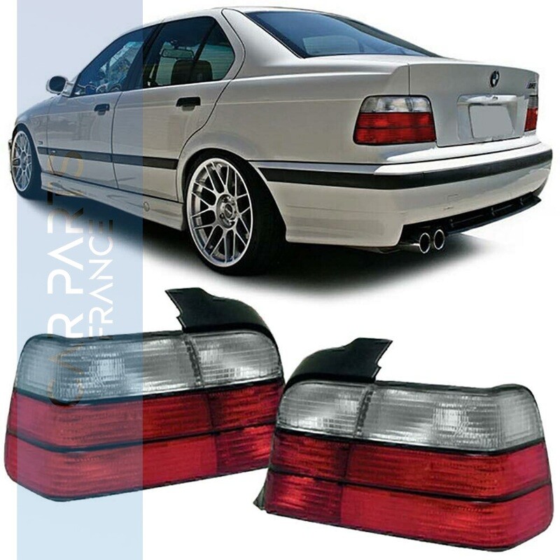 Feux arrière rouge blanc pour BMW Série 3 E36 berline 1990 - 1998