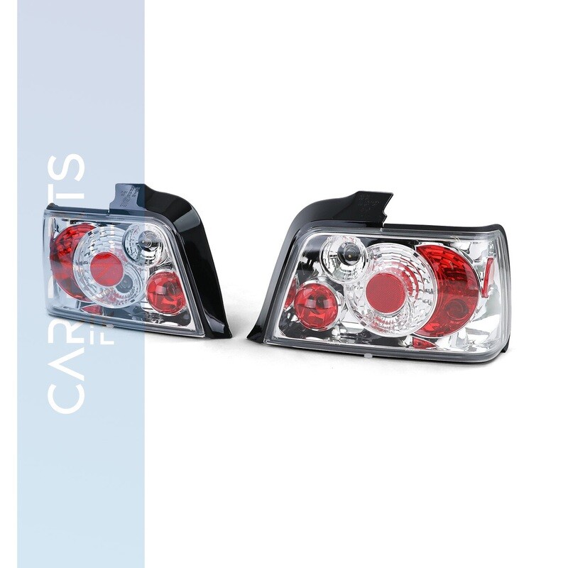 Paire de feux arrière en verre clair pour BMW Série 3 E36 Berline 1990-1998