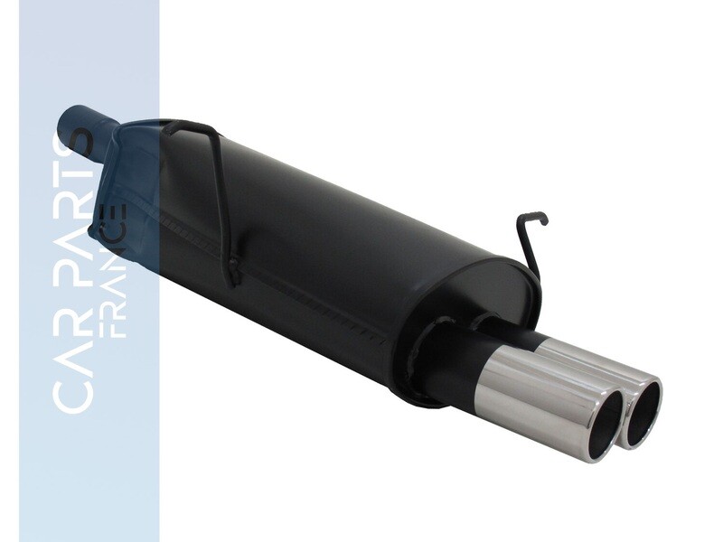 Silencieux / Pot d'échappement 2x76mm pour BMW Série 3 E46 1998 - 2000
