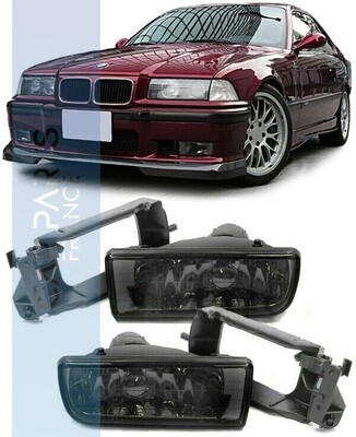 Paire de feux antibrouillard noir fumé pour BMW E36 + M3 1991 - 1999