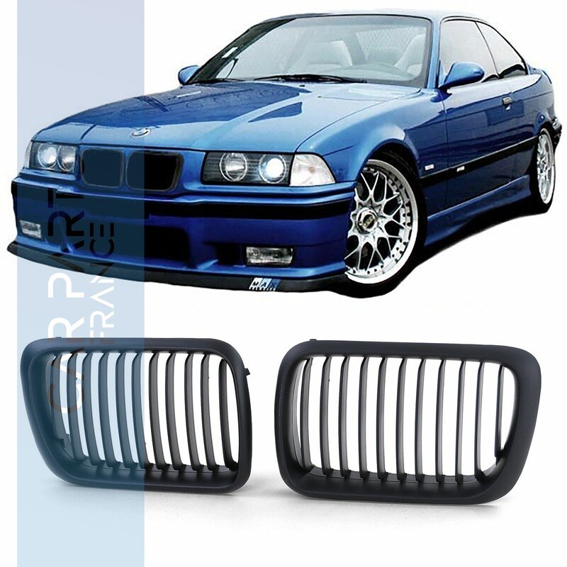 Calandre / Grille​ pour BMW Série 3 E36  de 96-99 / noir mat