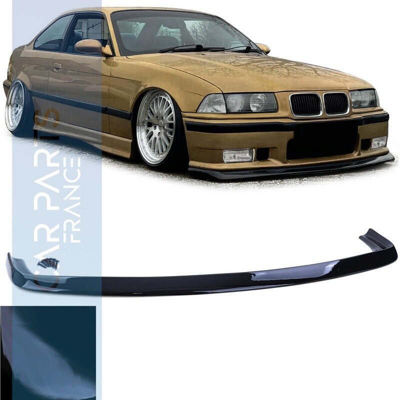 Lèvre / spoiler noir brillant pour BMW Série 3 E36 1990-1999