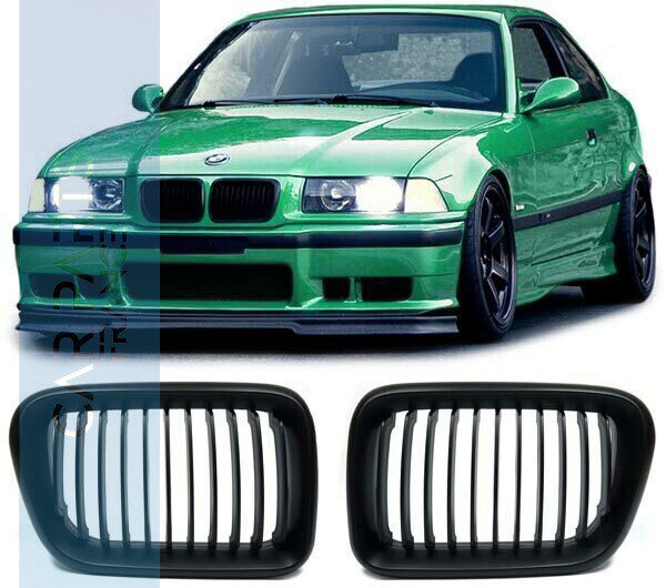 Calandre / Grille pour BMW Série 3 E36 de 96-99 - noir mat